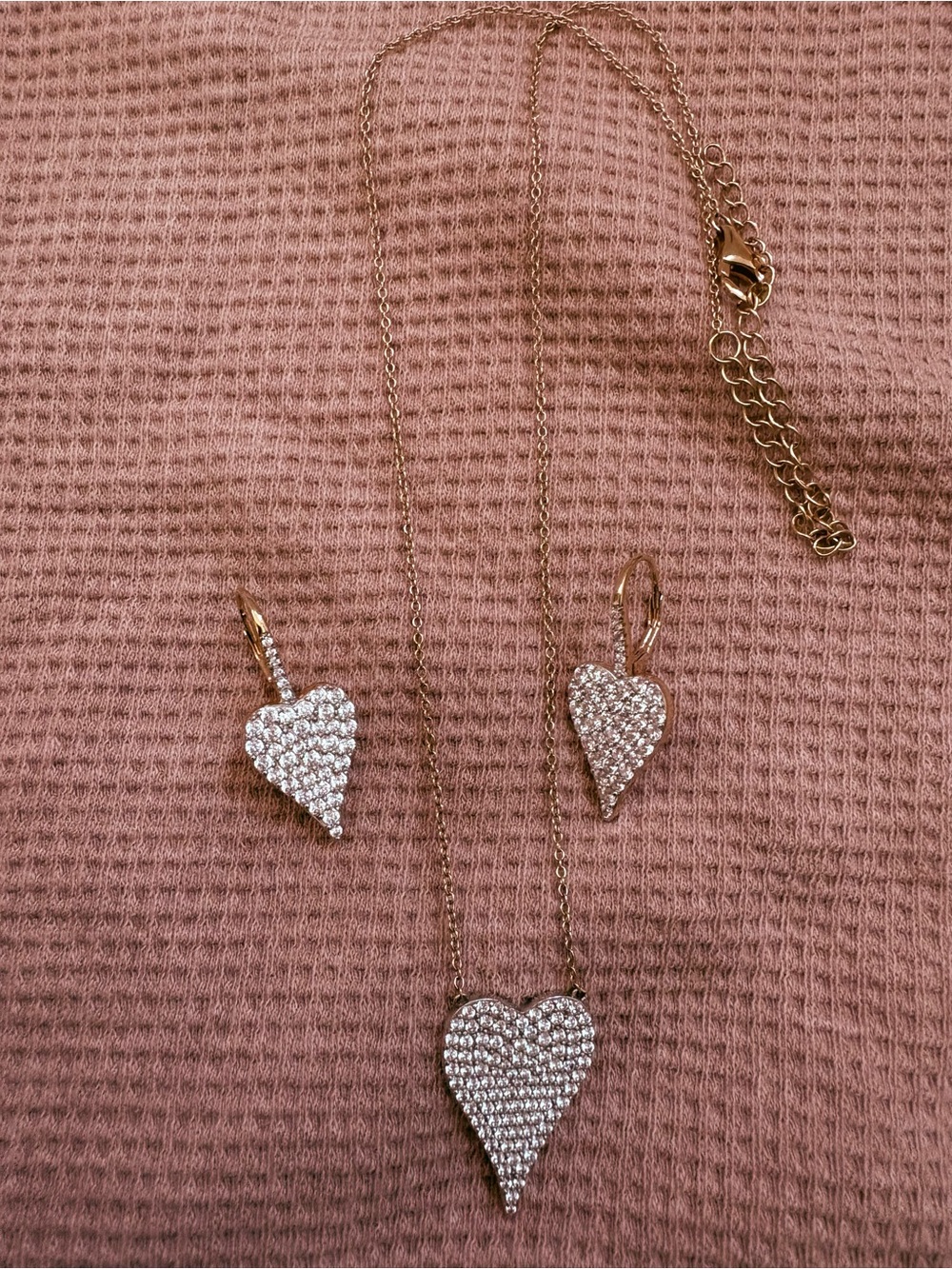 Diamonique X Jennifer Miller Necklace and Earring Set NWOT